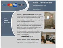 Tablet Screenshot of modelglassandmirror.com